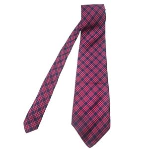 Givenchy Plaid Holiday Vintage Silk Tie
